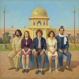 Brahmastra by Wes Anderson, oil on canvas