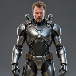 Walter White wearing cybernetic battle armor, highly detailed, centered, concept art, 8k octane render