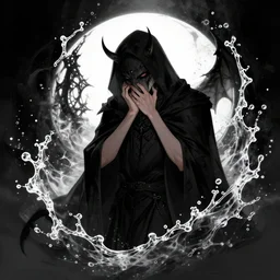 champion splashart of a timid follower of the death god