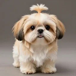 Anthropomorphic Shih Tzu with Golden Hair