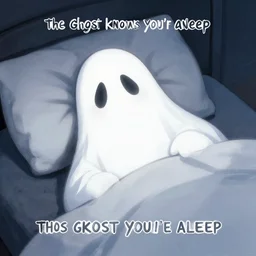the ghost knows you're asleep