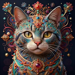 cat :: by Martine Johanna and Simon Stålenhag and Chie Yoshii and Casey Weldon and wlop :: ornate, dynamic, particulate, rich colors, intricate, elegant, highly detailed, centered, artstation, smooth, sharp focus, octane render, 3d