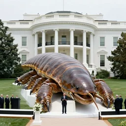 giant very real tardigrade at the white house ceremony