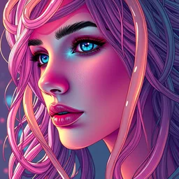 the portrait of a ridiculously beautiful and elegant woman partially made of onion rings of all colors, an ultrafine detailed illustration by james jean, final fantasy, intricate linework, bright colors, behance contest winner, vanitas, angular, altermodern, unreal engine 5 highly rendered, global illumination, radiant light, detailed and intricate environment