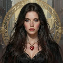 a portrait of ann wilson of the band heart as a sorceress, urban motifs, intricate, elegant, highly detailed, digital painting, trending on artstation, concept art, smooth sharp focus, illustration, art by artgerm and greg rutkowski