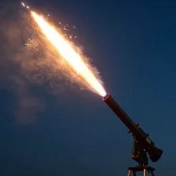 A bazooka that shoots fireworks