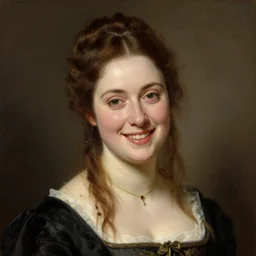 jane austen, smile, painting by rossetti bouguereau, detailed art, artstation