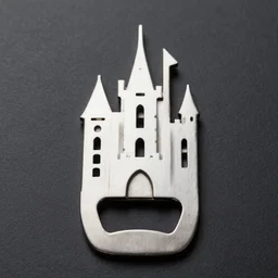 a castle shaped bottle opener