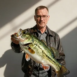 walter white as a bass fish