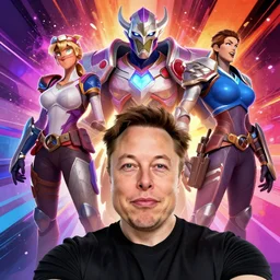 selfie of Elon Musk, overwatch character heartstone concept Blizzard pixar maya engine on stylized background splash comics global illumination lighting artstation  lois van baarle, ilya kuvshinov, rossdraws