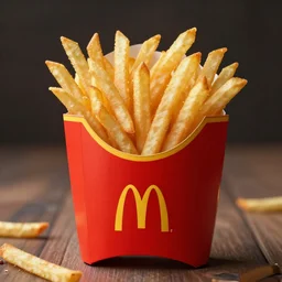 mcdonalds fries, realistic, 8 k, extremely detailed, cgi, trending on artstation, hyper - realistic render, 4 k hd wallpaper, premium prints available, octane render, award winning, by greg rutkowski