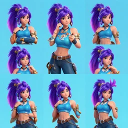 beautiful character sheet of pool party Akali (wild rift), views from multiple angles. 3d render, octane render, realistic, highly detailed, 4k, trending on artstation, pixar, cgsociety, unreal engine 5, redshift render, trending on artstation, blender, behance, cg