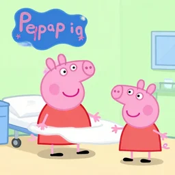 peppa pig on acid at the hospital by ruth bernhard