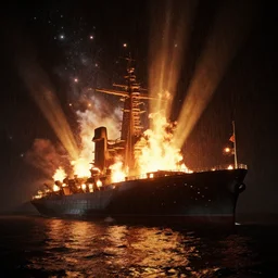 i've seen things that you people never dreamed of. attacking ships blazing over orion ; si rays cutting through the darkness at the gates of tannhauser. all these moments will be lost in time, like... tears in the rain... it's time to die. octane render, night, quality