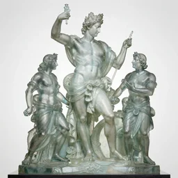 epic view of sibalbha statue made with glass with high level of perfection sculpted by bernini and leonardo da vinci