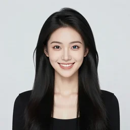 young, attractive, cheerful, slim woman of average height in her early to mid 2 0's, very pale skin, dark eyes, long jet - black hair, eye of horus painted under one of her eyes, wears black clothing
