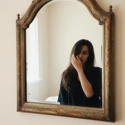 a mirror in a mirror in a mirror