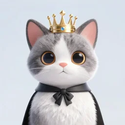 a cute kitty lord in the style of disney pixar studios, trending on artstation