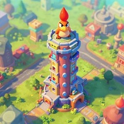 bird view of walter white as a tower in bloons td 6