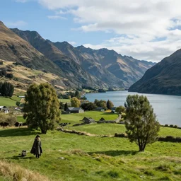Lord of the rings landscape in newzealand high quality