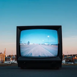 The sky above the port was the color of television, tuned to a dead channel
