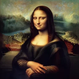 monalisa in the style of H.R. GIGER!!!!!