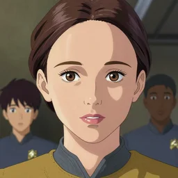 natalie portman, starfleet officer, kyoto animation still, finely illustrated face, intricately detailed features, digital painting, makoto shinkai, painted by ilya kuvshinov and katsura masakazu and alphonse mucha and satoshi kon