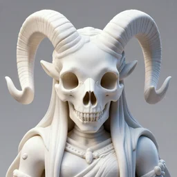 3 d super close - up coherent symmetrical aesthetic single devil ram skull goddess geisha skull water waves fire bonsai, beautiful detailed japanese crow kitsune mask and classical japanese kimono highly detailed. iridescent accents. by wlop, tooth wu, greg rutkowski, alena aenami, beeple, octane render, ultra realistic. teal and gold and white and black