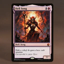 spell card, hell song, magic the gathering card, slay the spire card