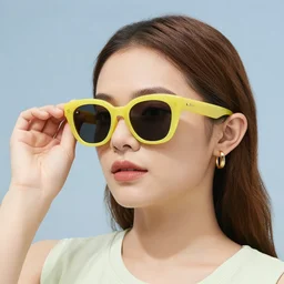 low Polly lemon wearing sunglasses