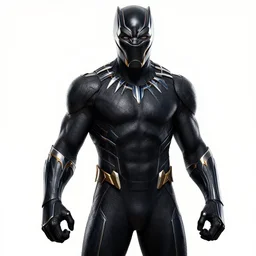 black panther as d & d character, marvel, black fur armor, starwars, concept sheet, painting by gaston bussiere, demon slayer, akiri toriyama, dramatic lighting, anime