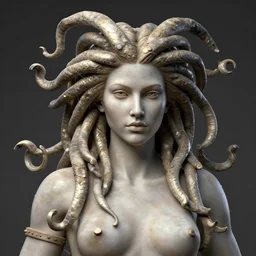 hyper realistic portrait of medusa, arstation, octane render, 8 0. lv, real photograph, canon eos 5 0 0 d