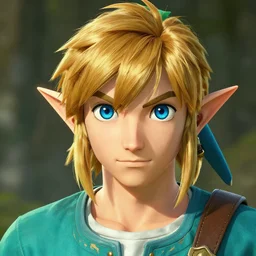 highly detailed portrait of link from ocarina of time blue eyes, ringlet hair by atey ghailan, by greg rutkowski, by greg tocchini, by james gilleard, by joe fenton, by kaethe butcher