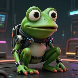 cyborg cybernetic pepe frog makes appearance in Cyberpunk 2077. CP2077. 3840 x 2160