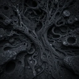 charcoal reefs of the chaos realm, in the style of alejandro mirabal, dramatic, tragic, intricate, detailed, beautiful, 8 k resolution