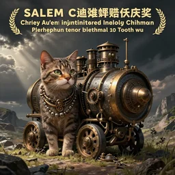 cat salem concept art, steampunk, sharp focus, illustration, concept art by tooth wu