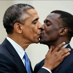 obama kissing omar little, cctv footage