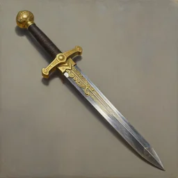 a detailed and accurate masterpiece painting of an aztec sword, weapon, iron and gold, by tyler edlin, noah bradley, john j. park, jordan grimmer trending on artstation