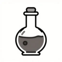 png icon svg png line art vector logo of a alchemical vial magic potion bottle