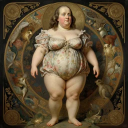 benjamin franklin with a beautiful round face and blue eyes and beautiful hair wearing a flowery romper, long legs, wide hips, fantasy, intricate, full body shot, sexy, highly detailed, digital painting, artstation, concept art, wallpaper, smooth, sharp focus, realistic photo by artgerm and greg rutkowski and alphonse mucha