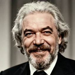 hyper detailed portrait of smiling lenin by richard avedon, color, dslr