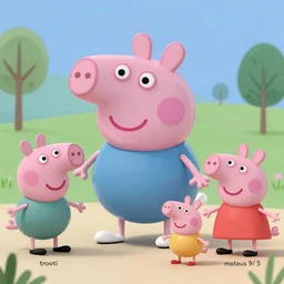 therookies, sketchfab, of peppa pig, raad, concept by troiti, by vitorugo, by hernan zunig, mateus 9 5, realistic background, highly detailed, concept art, smooth, sharp focus, illustration, staff picks