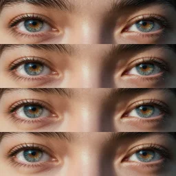 collage, eyes, reflections, wall of eyes, hd photograph
