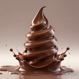 3 d model cgi liquid chocolate tornado splash 3 d render, global illumination, hdri, redshift render, ultra glossy surreal concept art, cinematic, 4 k
