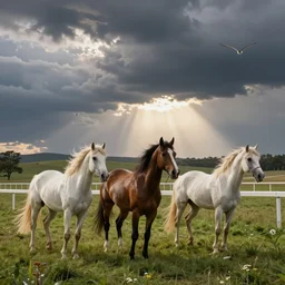 A horse race but with unicorns, sports photography