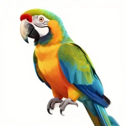a colorful parrot, vibrant colors, illustration, nft