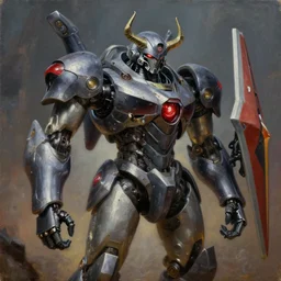 a diablo mecha, tim hildebrandt, wayne barlowe, bruce pennington, donato giancola, trending on artstation, cinematic composition, beautiful lighting, hyper detailed, 8 k, oil on canvas
