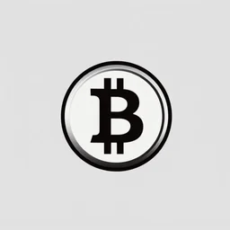 simple minimalistic logo for a bit coin company