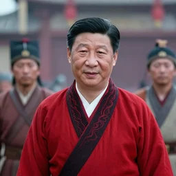Movie still of Xi Jinping in Mulan