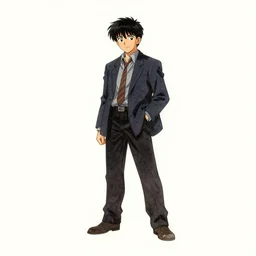isolated character on plain background pixiv deformed by ralph bakshi hirouki imaishi kanada inks and colors
